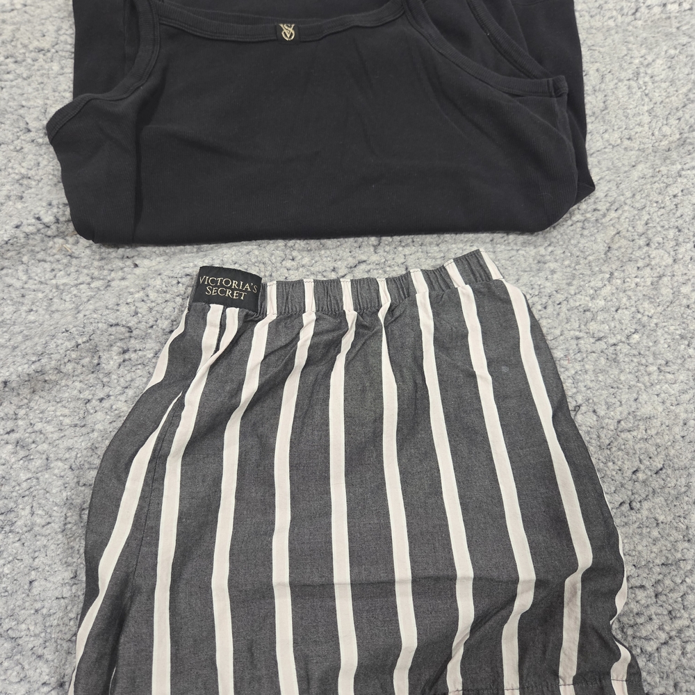Victoria's Secret Monochrome Stripe PJ Set